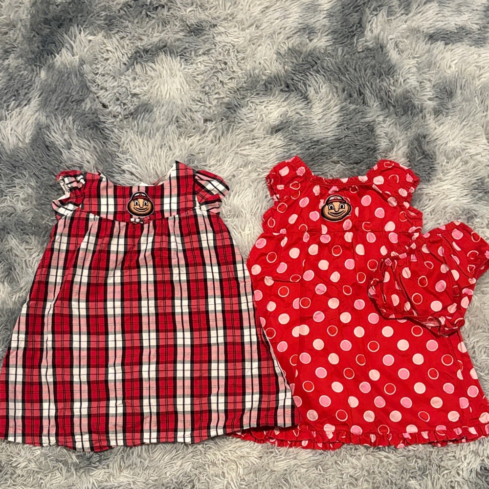 Two OHIO STATE Sara Lynn Togs Dresses Set-LIKE NEW
